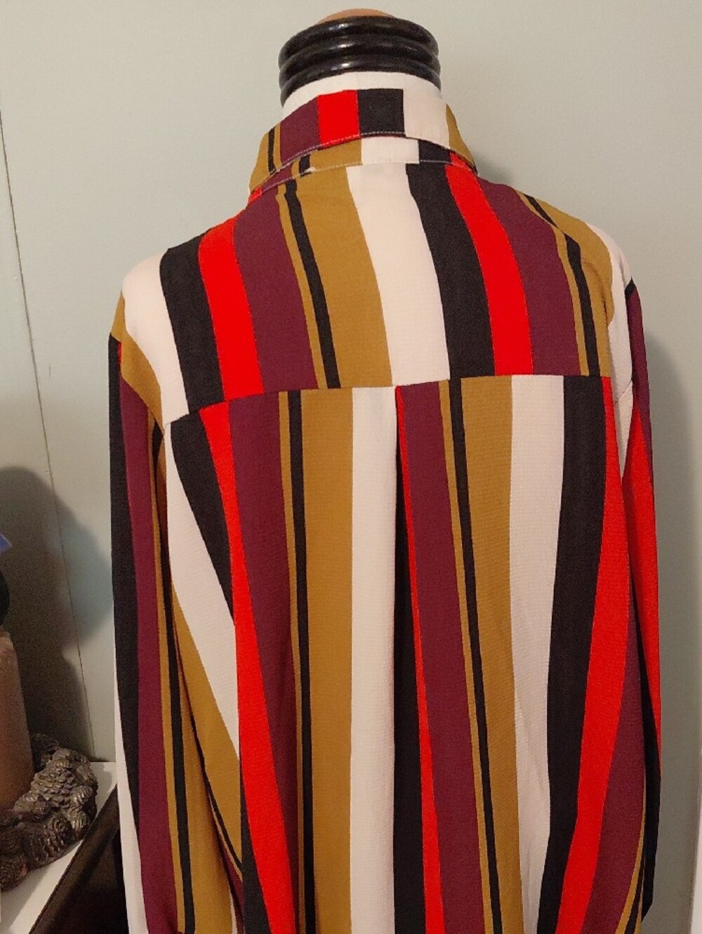 Moa Moa Multicolor Striped Top with Mustard, Black & Cream - Picture 8 of 13
